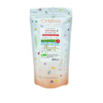 Origines Tea&Coffee Mate Bio En Vrac Mate Mojito Bresil 1Kg Fleur De The 1 Kg - Pochette 1 kg