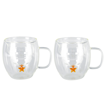 Aulica Set 2 Tasses Sapin Double Paroi 250Ml - 