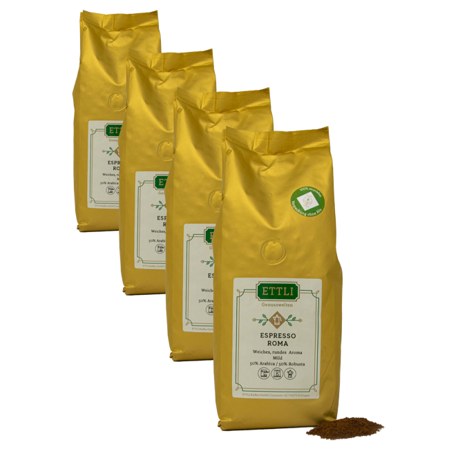 Ettli Kaffee Espresso Roma Moulu Filtre - 500 G by ETTLI Kaffee