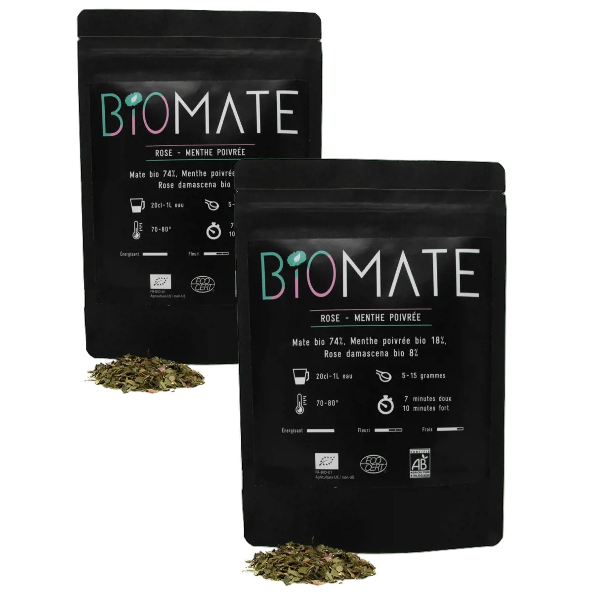 Biomaté Rose Menthe Poivree- 50 G by Biomaté