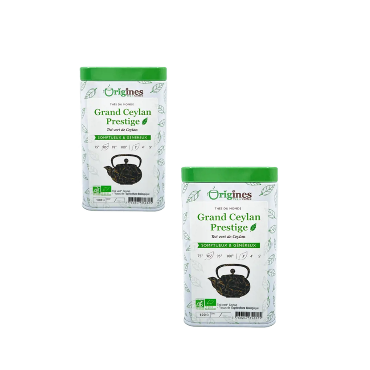 Origines Tea&Coffee The Vert Bio En - Grand Ceylan Prestige Ceylan 100G - 100 G by Origines Tea&Coffee