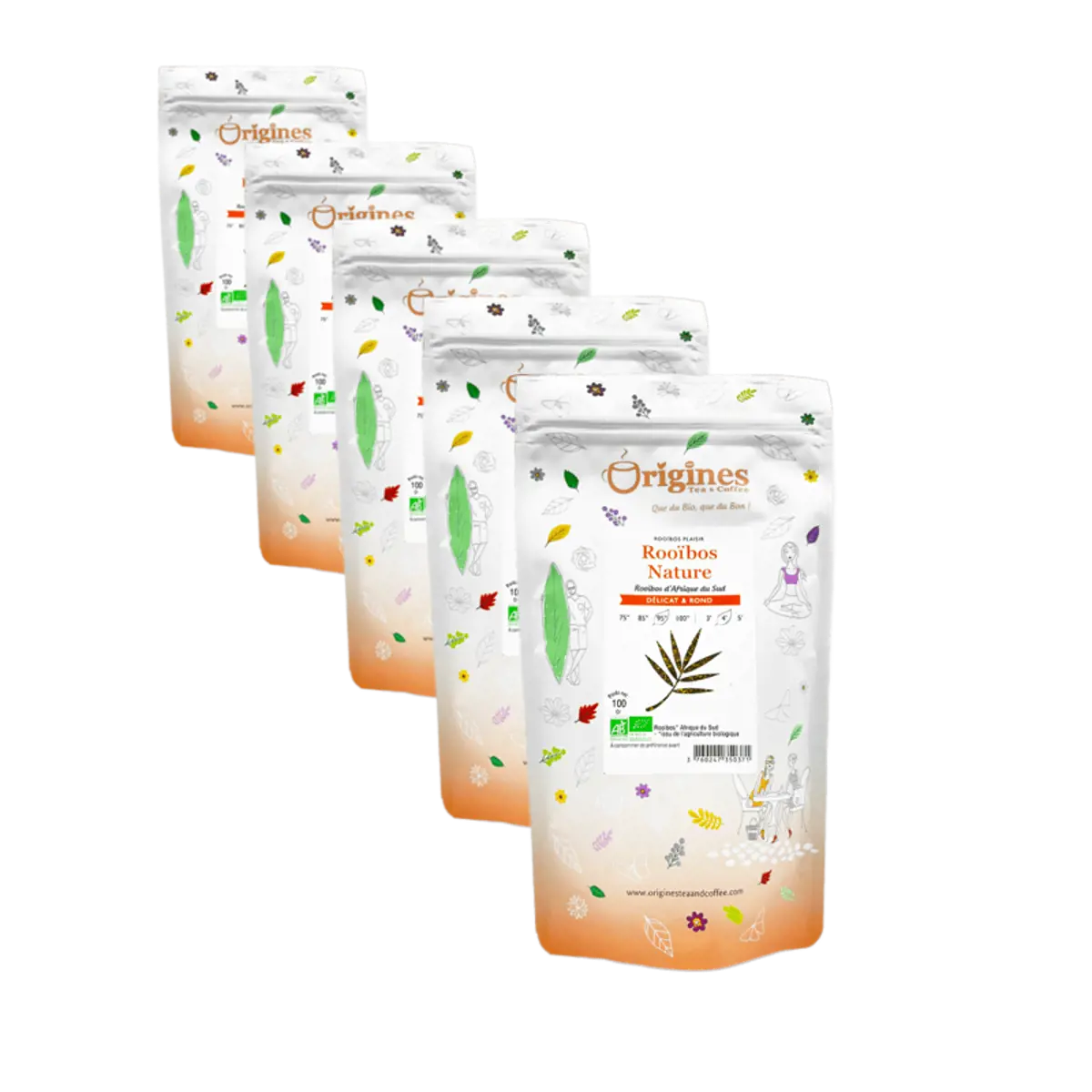 Origines Tea&Coffee Rooibos Nature En Sachet Afrique Du Sud 100G - 100 G by Origines Tea&Coffee