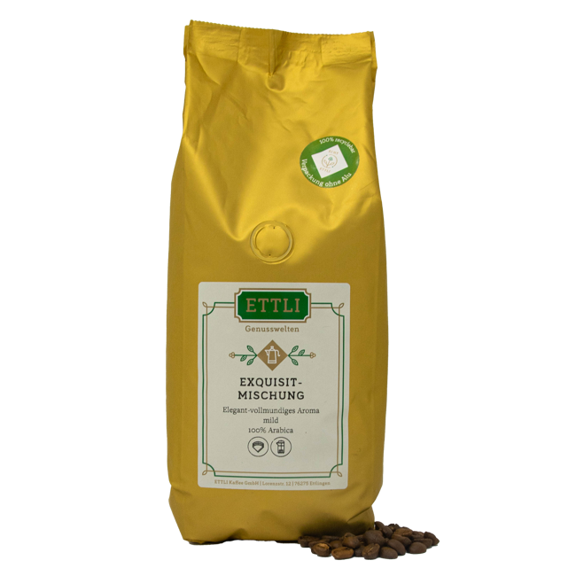Kaffeebohnen - Exquisit-Mischung - 1kg by ETTLI Kaffee