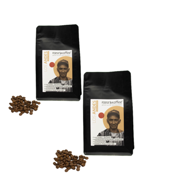 Cafe En Grain Roestkaffee Los Andes Single Origin 1 Kg - Pack 2 × Grains Pochette 1 kg