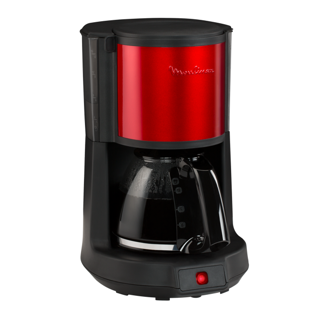 Cafetière Électrique Moulinex - Machine À Café Filtre Subito Rouge Inox 10/15 Tasses, 1,25 L by Moulinex