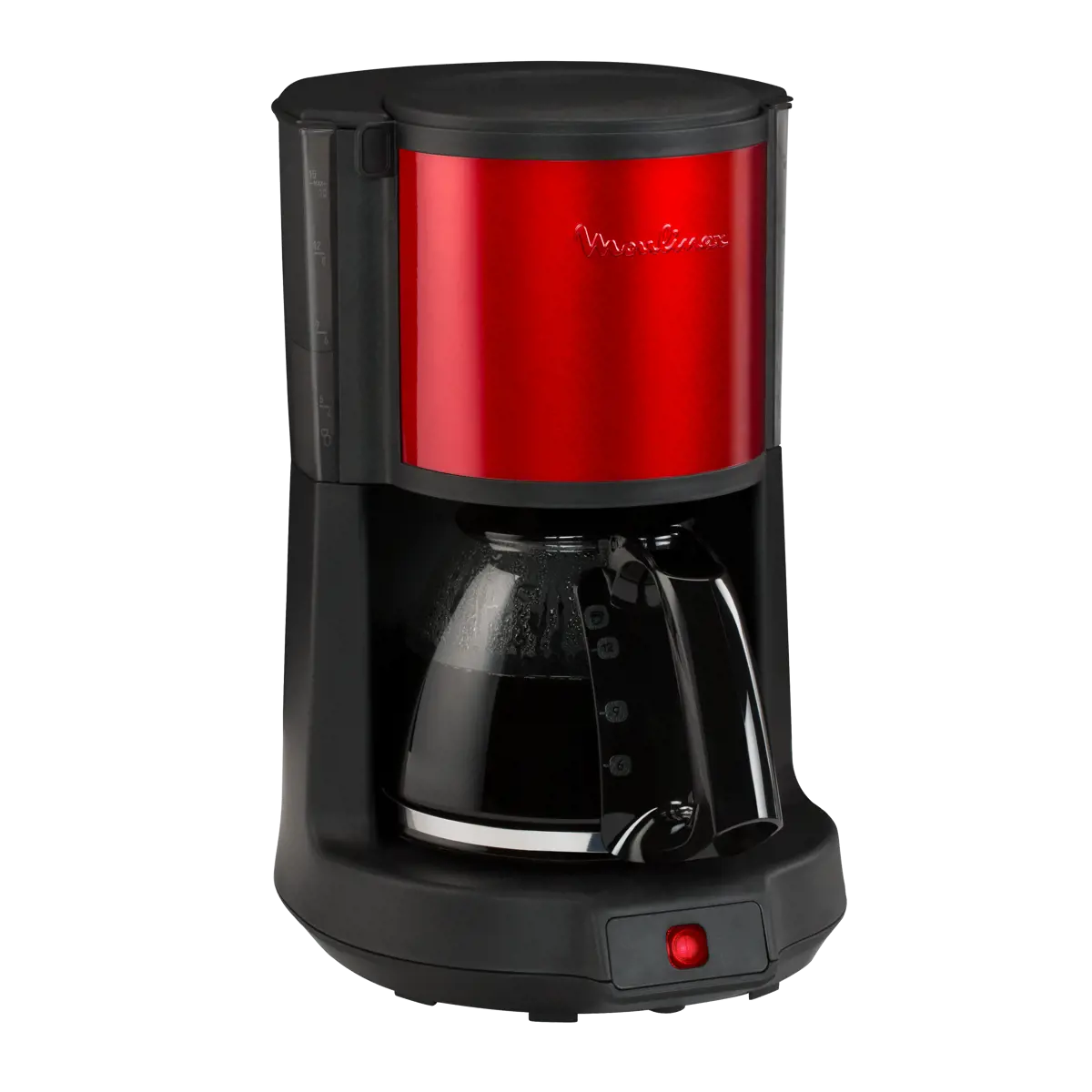 Cafetière Électrique Moulinex - Machine À Café Filtre Subito Rouge Inox 10/15 Tasses, 1,25 L by Moulinex
