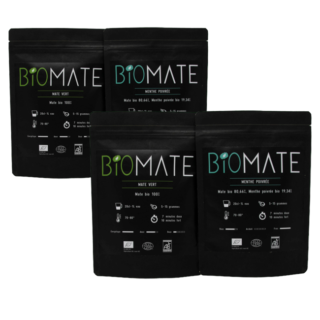 Entdeckerpaar: Grüner Mate & Pfefferminze by Biomaté