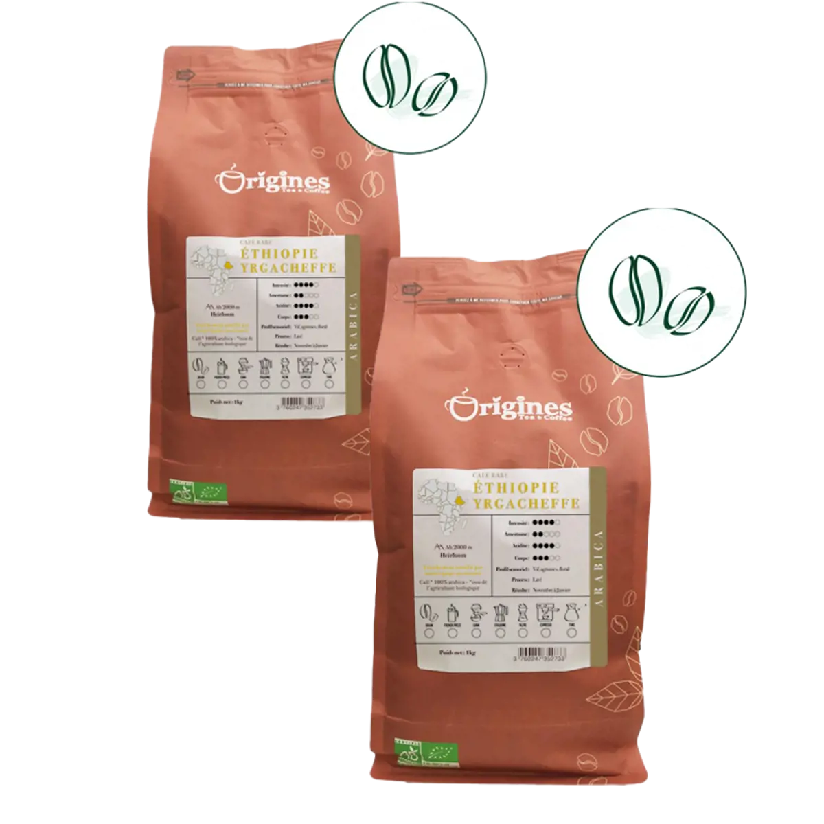 Caffè in grani - Ethiopie Yragcheffe - 1kg by Origines Tea&Coffee