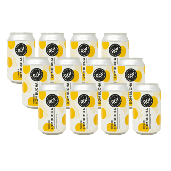 ROY Zenzero Kombucha 24x lattine 330 ml - Lattina 8,6 kg