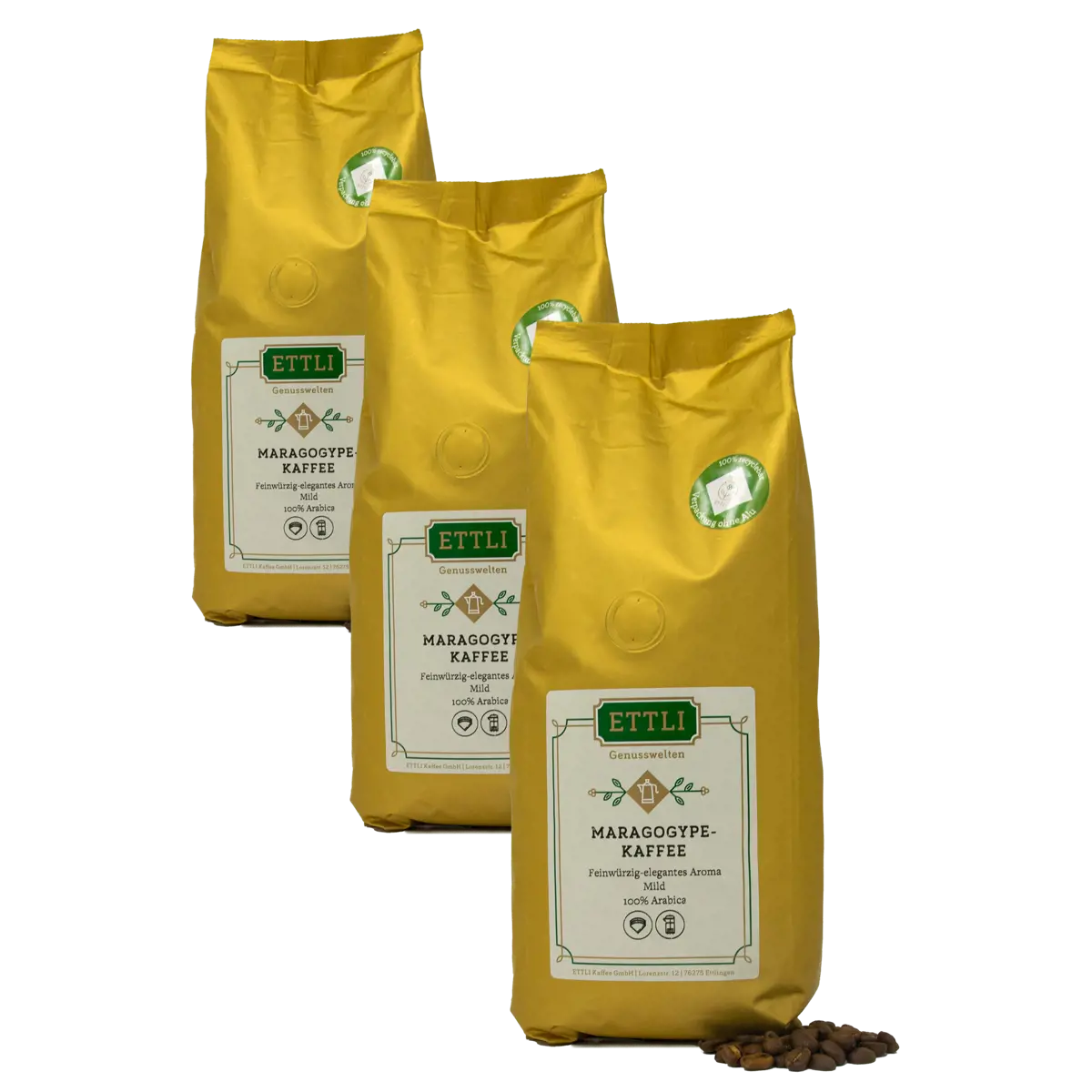 Caffè in grani - Maragogype - 500g by ETTLI Kaffee