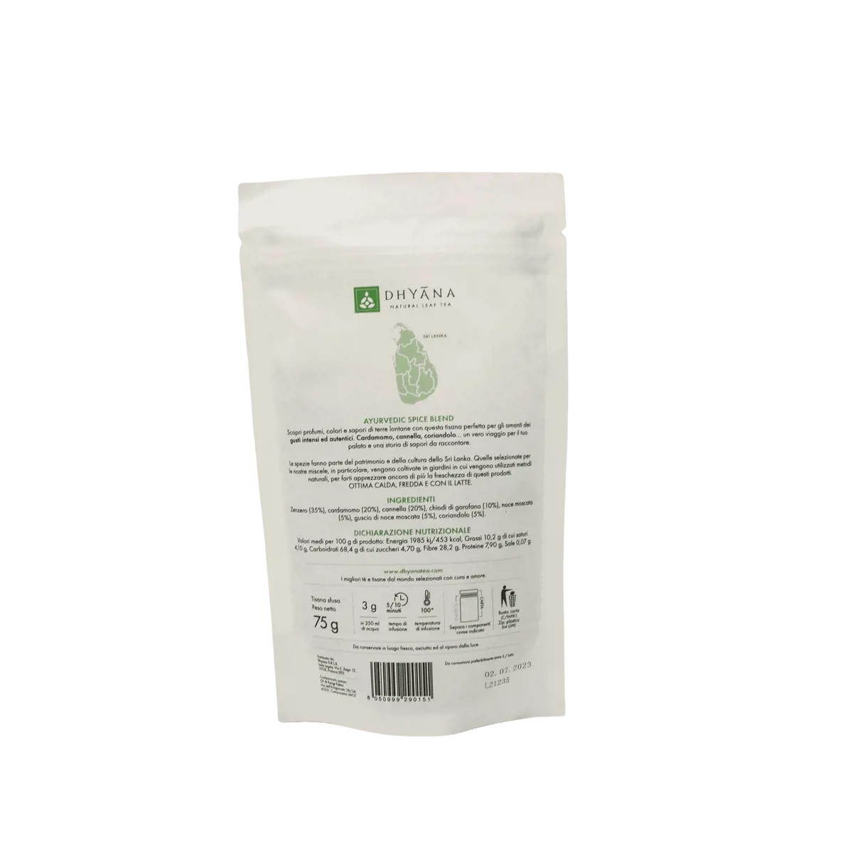 Zweiter Produktbild Ayurvedische Gewürzmischung 75 g by Dhyana