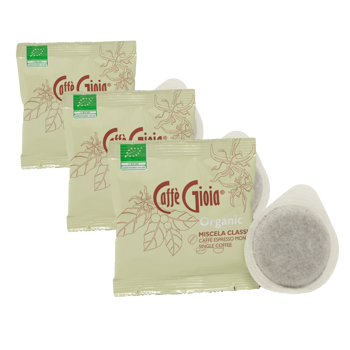 Caffè Gioia Classique Bio 100X Ese Dosettes 44Mm Dosettes Recyclables 700 G - Pack 3 × 100 Dosettes compatible ESE (44mm)