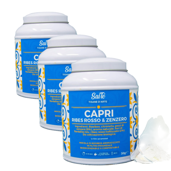 SaiTè Capri Infusettes 30 G - Pack 3 × Sachets de thé 30 g