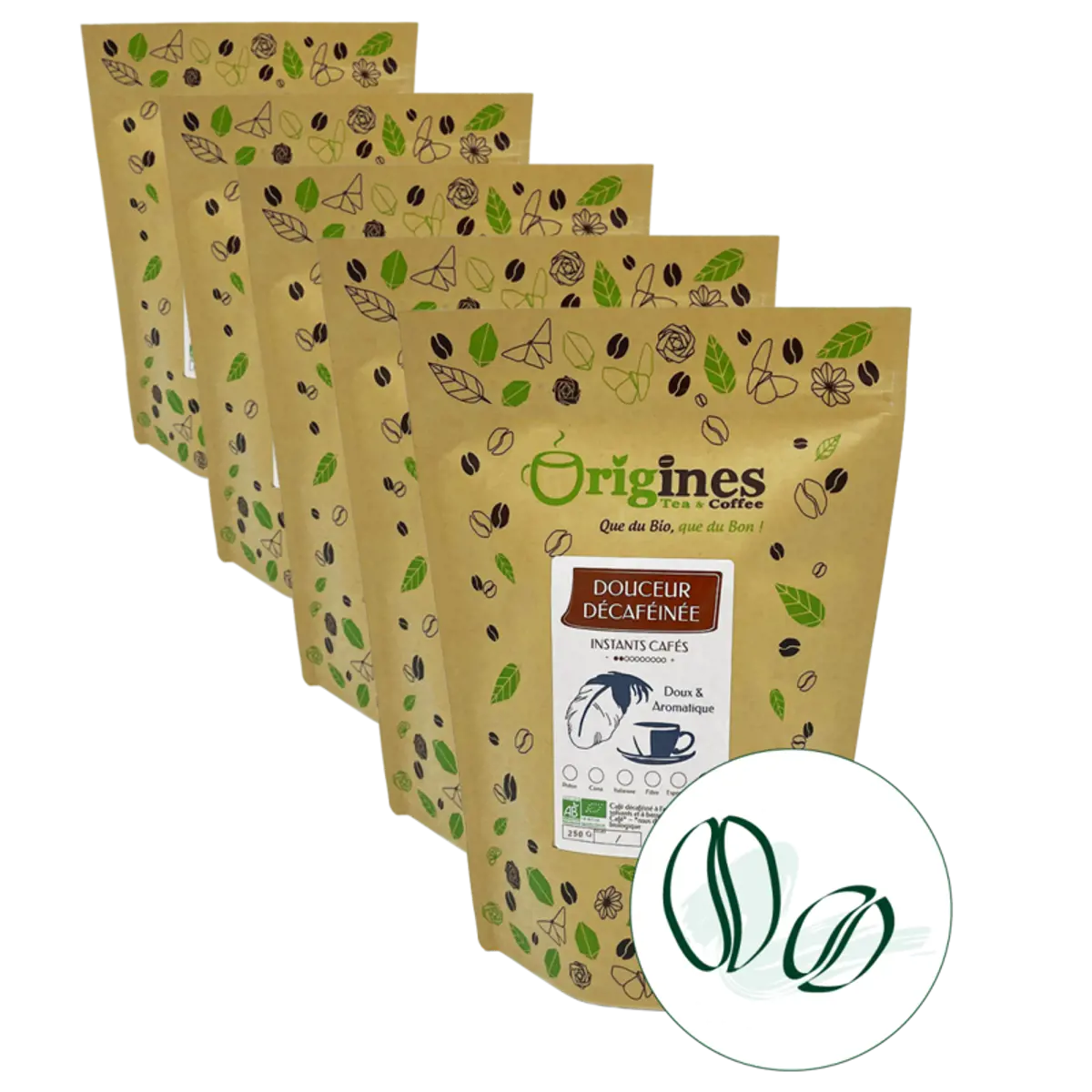 Caffè macinato - Douceur Décaféiné -250g by Origines Tea&Coffee