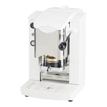 FABER Macchina da Caffè a cialde - Slot Inox Total Bianco Puro Ottone 1,3 l - compatibile ESE (44mm)