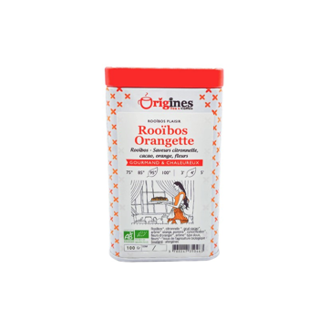 Origines Tea&Coffee Rooibos Orangette En - 100G - 100 G - Pack 2 × Boîte métal 100 g