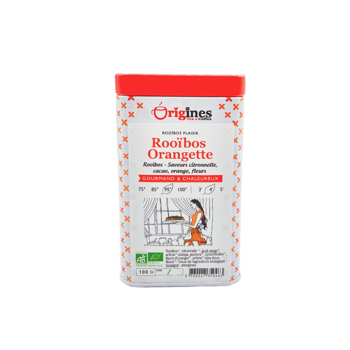 Origines Tea&Coffee Rooibos Orangette En - 100G - 100 G - Pack 3 × Boîte métal 100 g