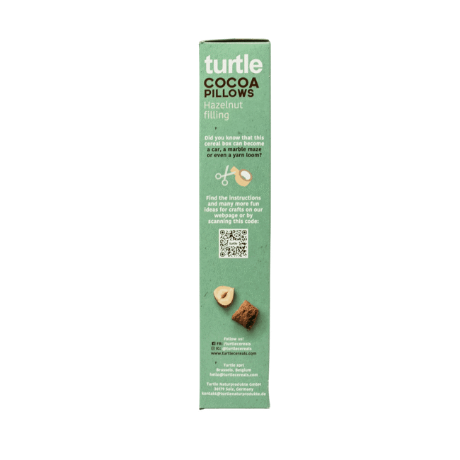 Quarto immagine del prodotto Cereali al cacao con ripieno alla crema di nocciola Bio by Turtle