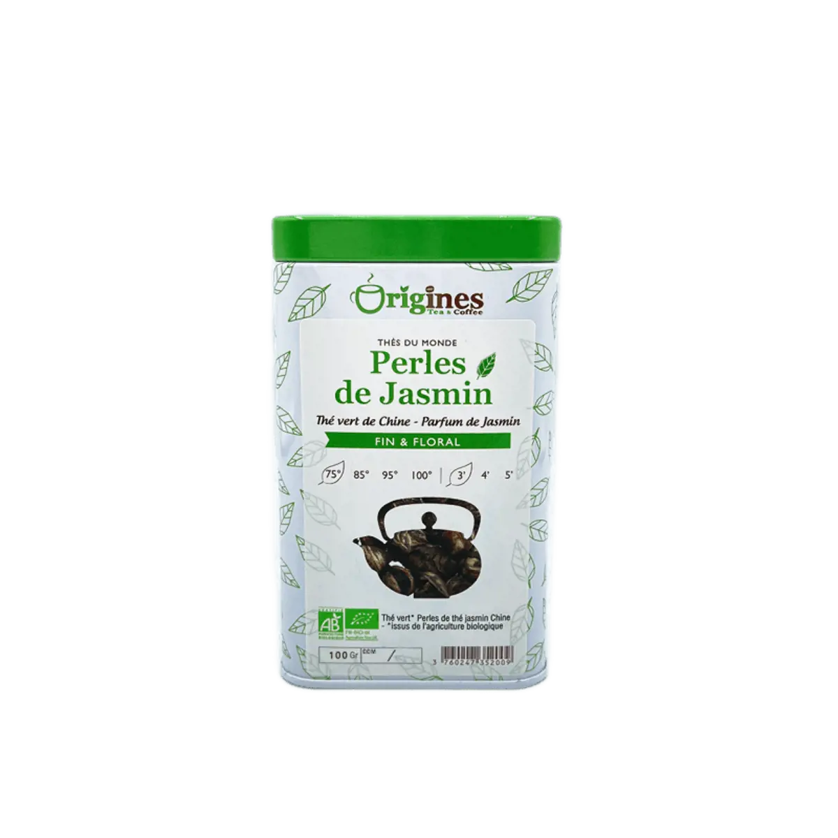 Origines Tea&Coffee The Vert Bio En - Perles De Jasmin Chine 100G - 100 G by Origines Tea&Coffee