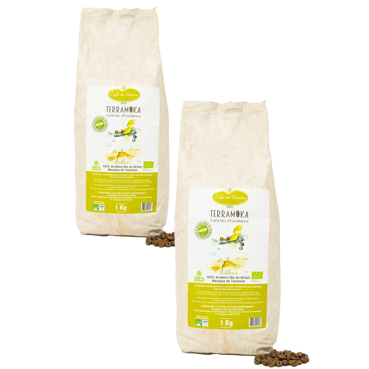 Terramoka Café En Grains - Le Jeune Arthur - 1000G by Terramoka