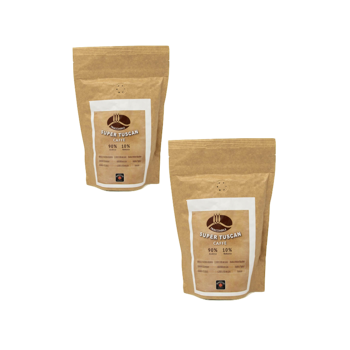 Caffè macinato - Blend Super Tuscan 90/10 - Moka 250g - Pack 2 × Macinatura Moka Bustina 250 g