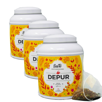 Depur - Pack 3 × Metall-Box 30 g