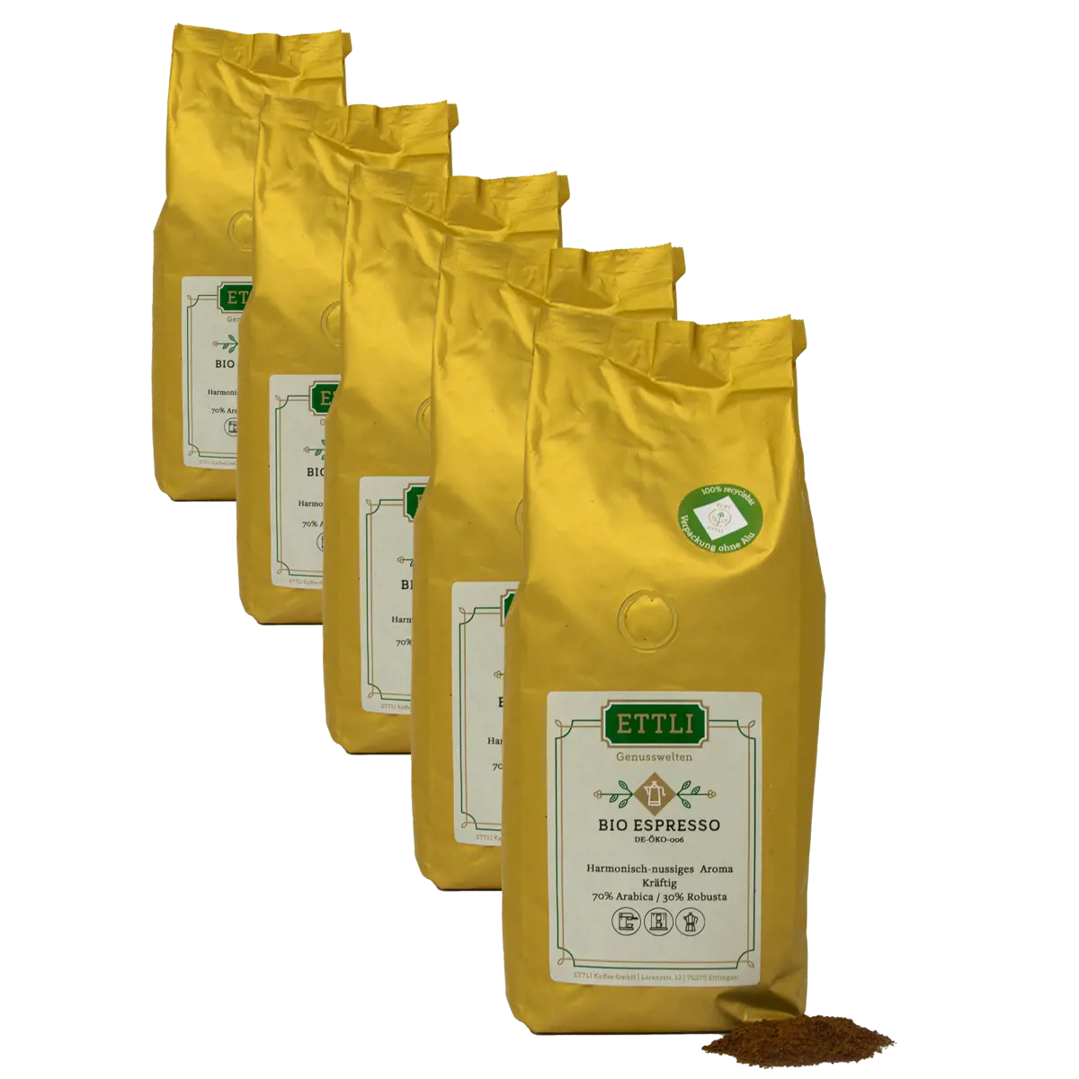 Caffè macinato - Bio Espresso - 250g by ETTLI Kaffee