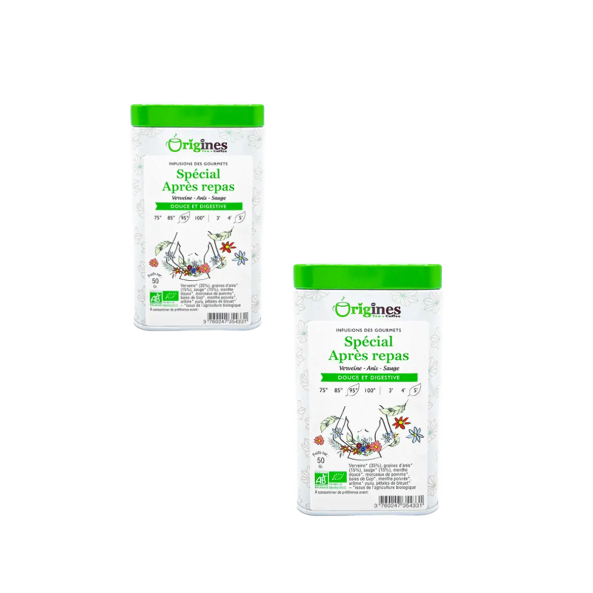 Origines Tea&Coffee Infusion Bio Special Apres Repas En - 80G - 80 G by Origines Tea&Coffee