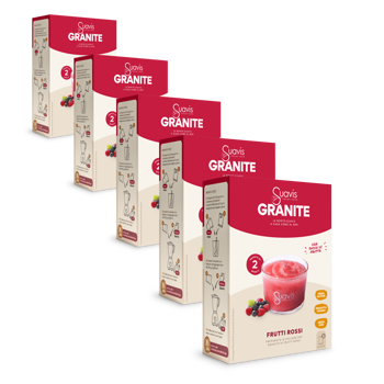 Suavis Granita Fruits Rouges Vrac En Boite Carton 160 G - Pack 5 × Boîte en carton 160 g