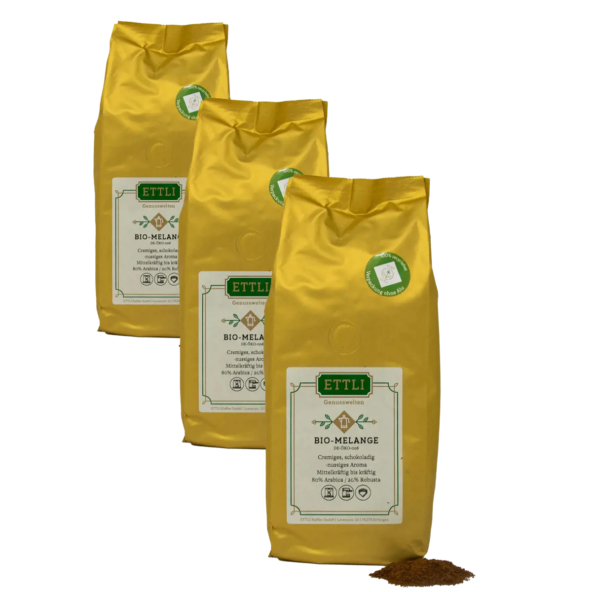 Caffè macinato - Bio Miscela - 500g by ETTLI Kaffee