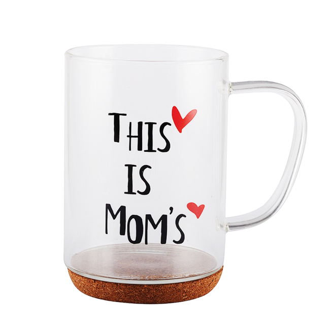 Aulica Mug En Verre Fond Ecriture This Is Mom S by Aulica