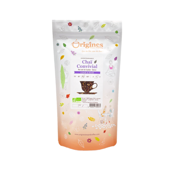 Origines Tea&Coffee The Noir Bio En Vrac Chai Convivial Ceylan 1Kg Fleur De The 1 Kg - Pochette 1 kg