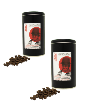 Peru  - Länderkaffee - Pack 2 × Bohnen Metall-Box 500 g