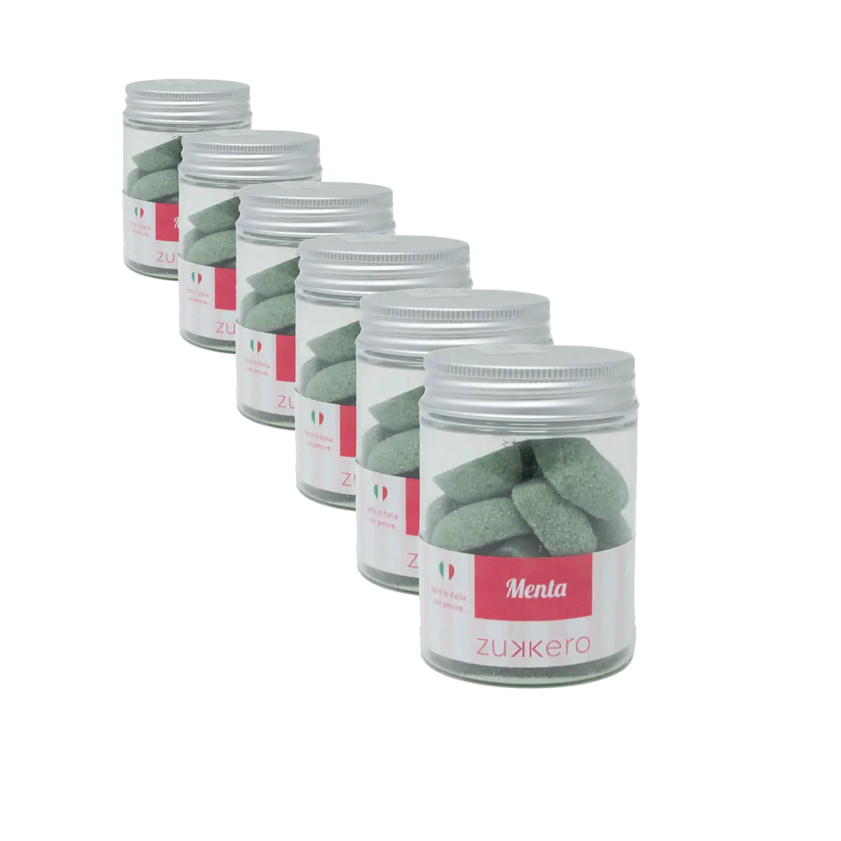 Zukkero Morceaux De Sucre Coeur Menthe 60 Gr Boite En Plastique 60 G by Zukkero