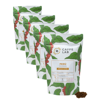 Kaffee Perù Pachamama (Women Coffee Project) - Gemahlen - Pack 4 × Mahlgrad Filter Beutel 250 g