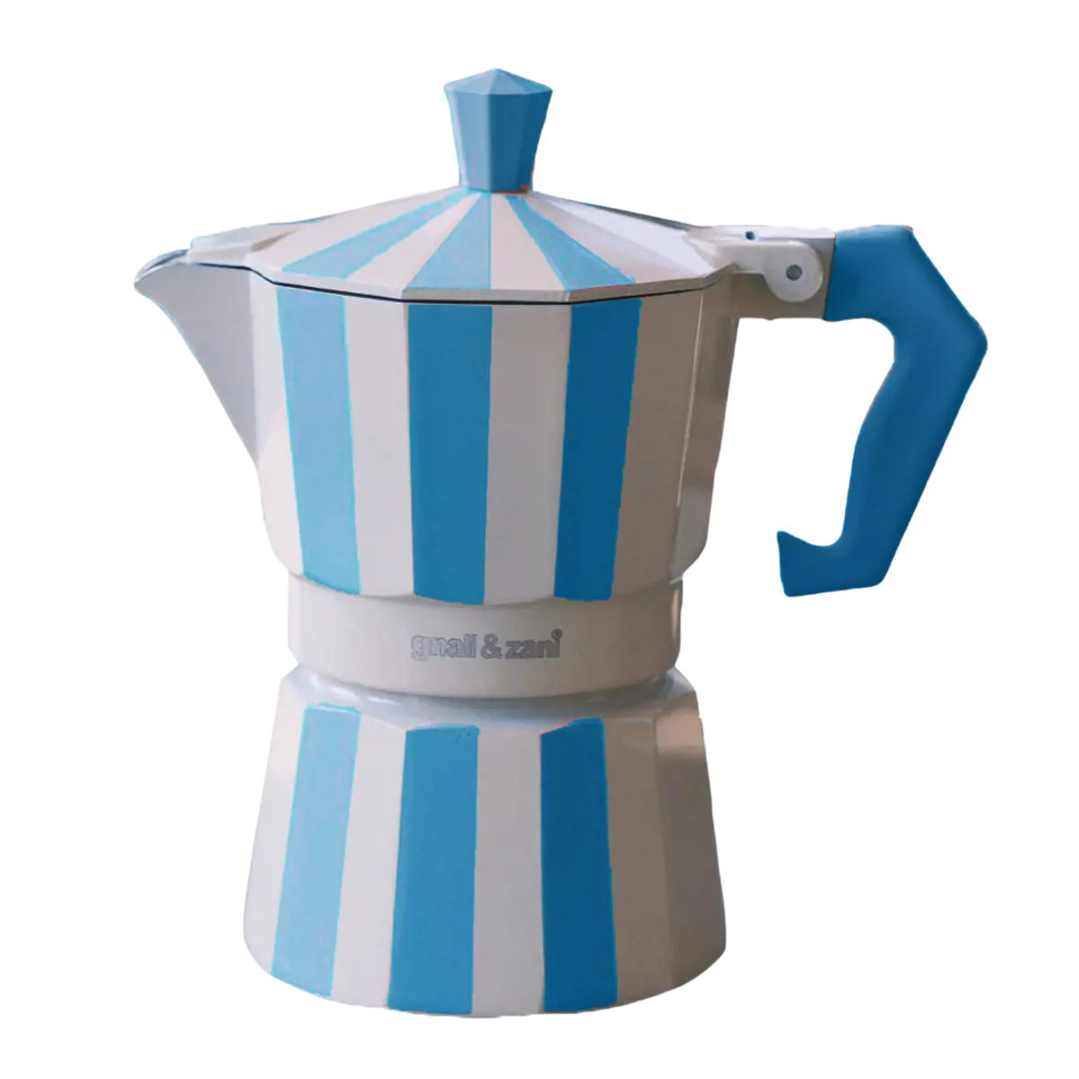 GNALI & ZANI Brasil Cafetiere Italienne 3 Tasses Turquoise by GNALI & ZANI