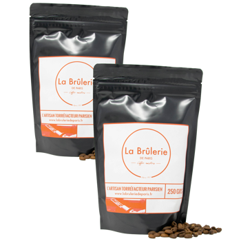 La Brûlerie de Paris Cafe En Grain - Republique Dominicaine - 250 G - Pack 2 × Grains Pochette 250 g