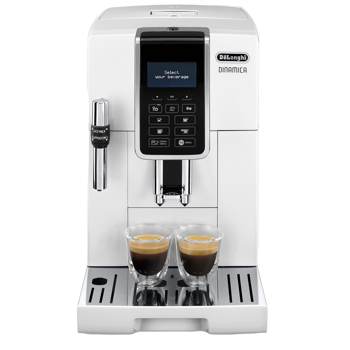 Machine À Café À Grain Delonghi Dinamica Blanche Ecam 350.35.W - 