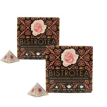 Bistrotea Rooibos Et Rose 50 Infusettes - Pack 2 × Sachets de thé 75 g