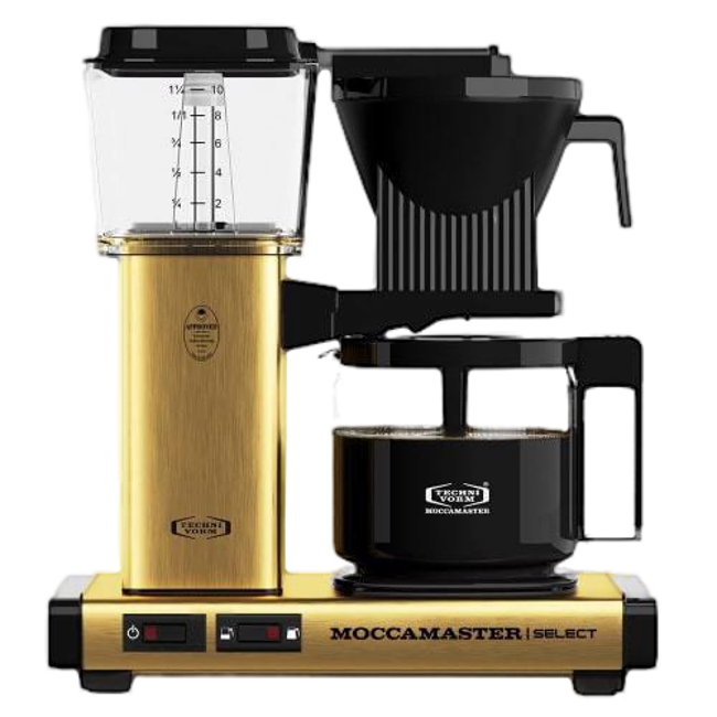 Moccamaster Cafetière À Filtre Électrique - 1,25 L - Kbg Select Doré by Moccamaster