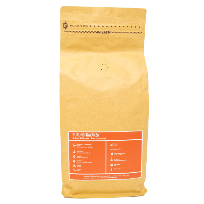 Zweiter Produktbild Gemahlener Kaffee - Burundi Kayanza - 1kg by La Brûlerie de Paris