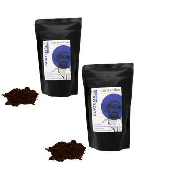 Guatemala Länderkaffee - Pack 2 × Mahlgrad Filter Beutel 250 g