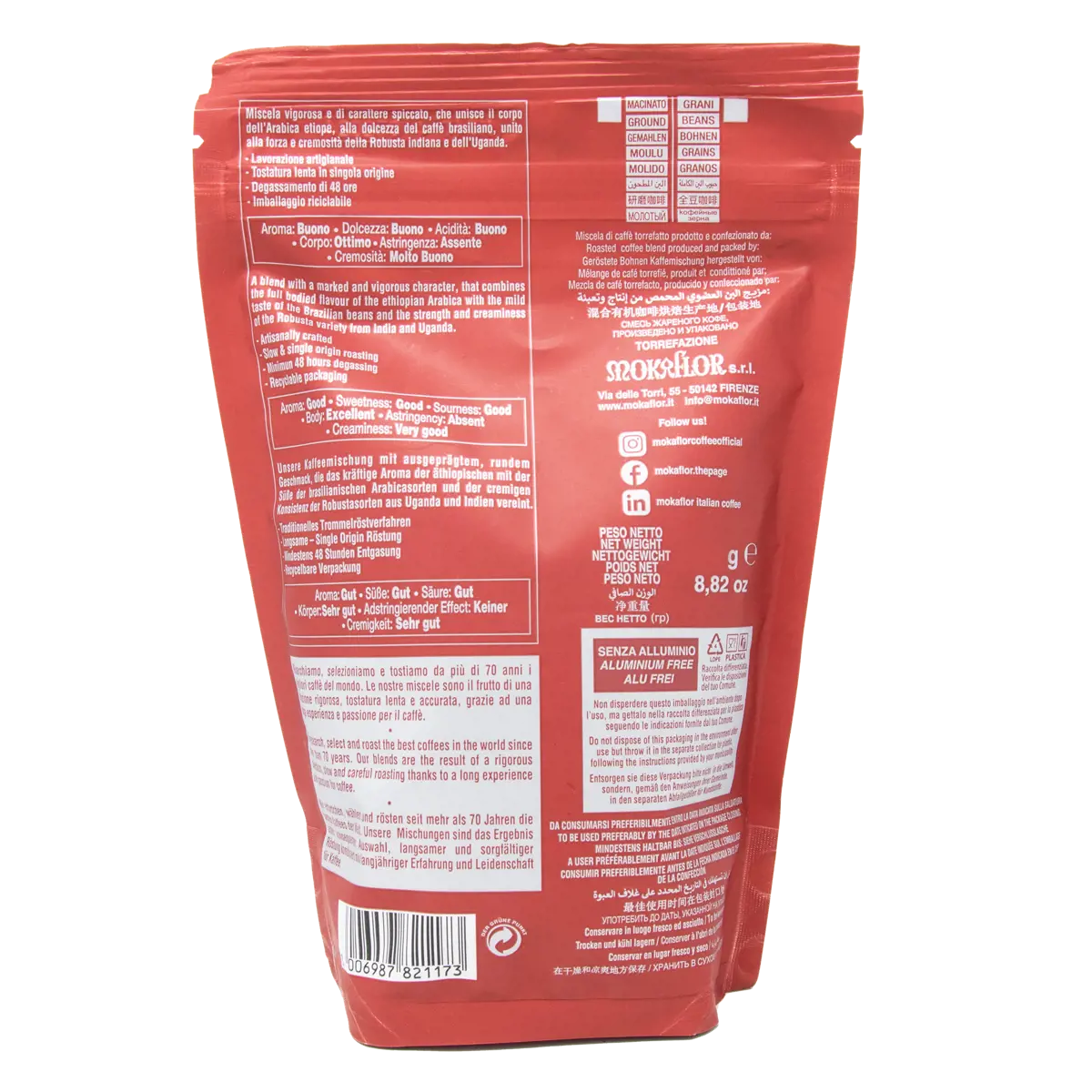 Deuxième image du produit CaffèLab Melange Rouge 60 40 Cafe Moulu 250 G Moulu Espresso - 250 G by CaffèLab