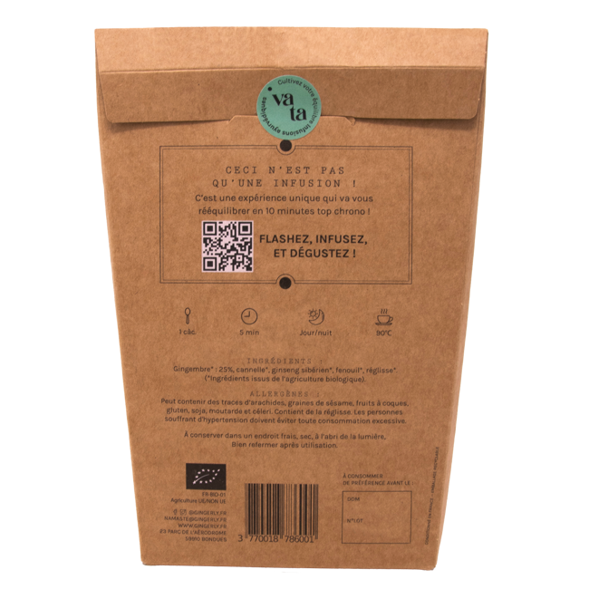 Deuxième image du produit Gingerly Infusion Vata En - Le Royaume De L Esprit 70G - 70 G by Gingerly