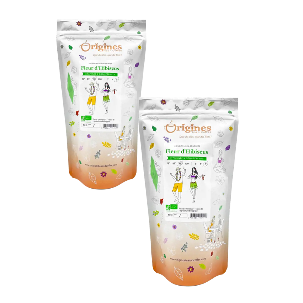 Origines Tea&Coffee Infusion Bio Fleurs D Hibiscus Fleurs Entieres En Vrac 700G Fleur De The 700 G by Origines Tea&Coffee