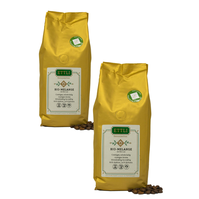 Caffè in grani - Bio Miscela - 1kg by ETTLI Kaffee