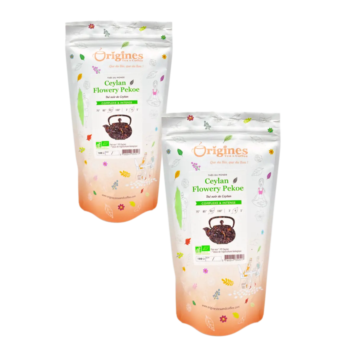 Tè Nero Bio sfuso - Ceylan Flowery Pekoe - 1kg by Origines Tea&Coffee