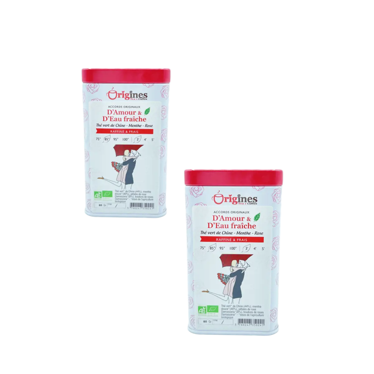 Origines Tea&Coffee The Vert Bio En - D Amour Et D Eau Fraiche 80G - 80 G by Origines Tea&Coffee