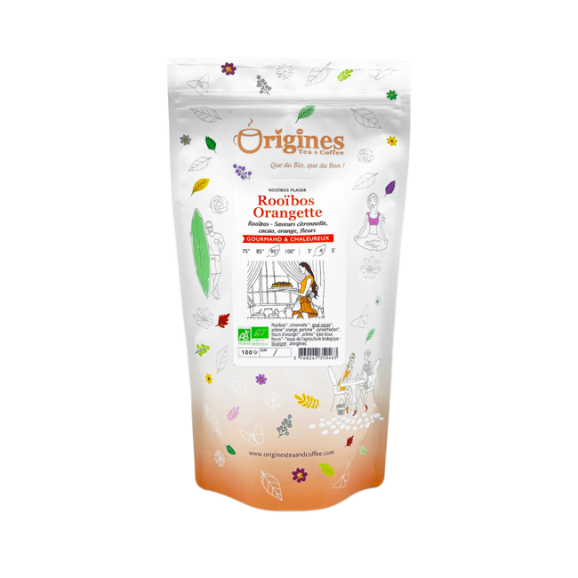 Origines Tea&Coffee Rooibos Orangette En Vrac 1Kg Fleur De The 1 Kg by Origines Tea&Coffee