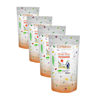 Origines Tea&Coffee Mango Playa En Sachet 100G - 100 G - Pack 4 × Pochette 100 g